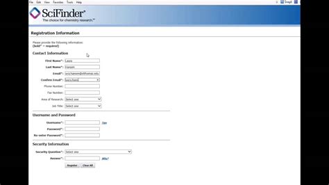 scifinder create account